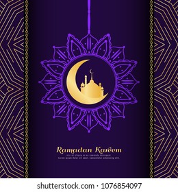 Abstract stylish Ramadan Kareem background