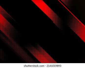 Abstract stylish red dotted geometric pattern design background vector