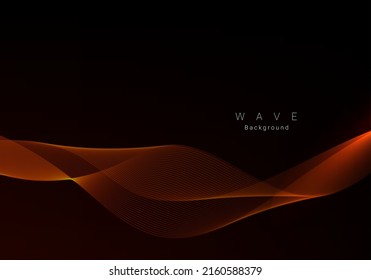Resumen de diseño dinámico dinámico estilizado vector de fondo de onda