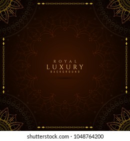 Abstract stylish royal luxury background design