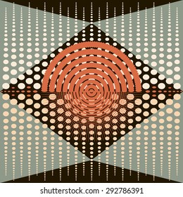 Abstract stylish seamless geometric print. Muted colors. Vector illustration for various creative projects
