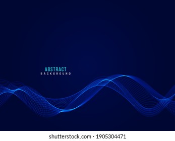 Abstract stylish smooth dynamic wave background