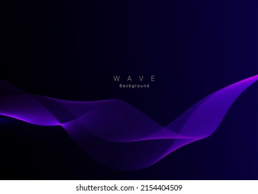 Resumen de estilo elegante vector de fondo de onda dinámica suave