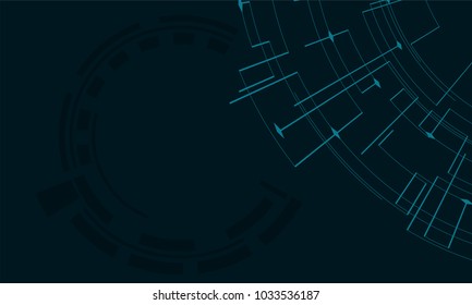 Abstract stylish technology background. Futuristic circuit vector illustration.