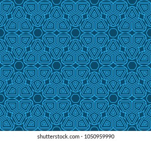 Abstract stylish texture. Repeating background with chaotic ornament. Vector seamless pattern. For design, wallpaper, textile