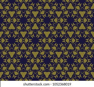 Abstract stylish texture. Repeating background with chaotic ornament. Vector seamless pattern. For design, wallpaper, textile