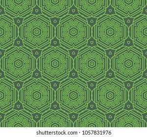 Abstract stylish texture. Repeating background with chaotic ornament. Vector seamless pattern. For design, wallpaper, textile
