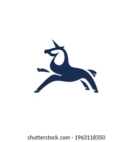 Resumen de unicornio elegante en vector