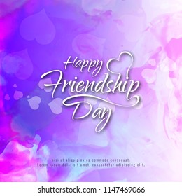 Abstract stylish vector Happy Friendship day greeting background design