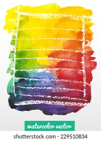 Abstract stylish watercolor background. Vector illustration