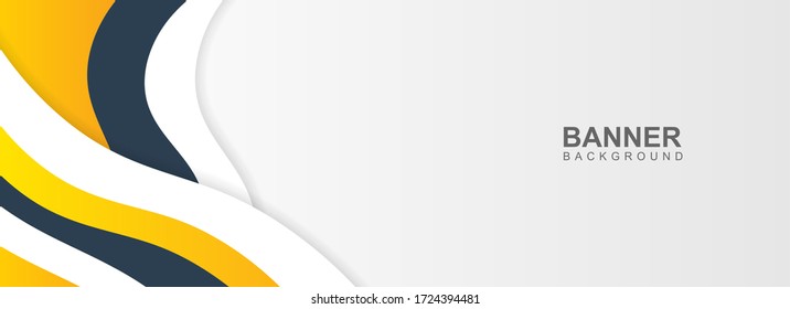Resumen del elegante fondo de la bandera ondulada. - Vector.
