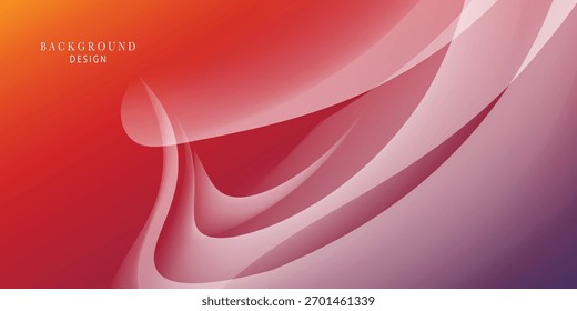 Fondo de Anuncio de onda con estilo Abstractas en color degradado