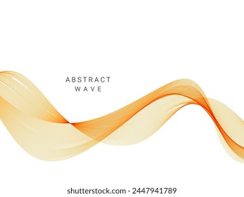 Abstractas fondo de diseño de onda elegante aislado en Vector blanco