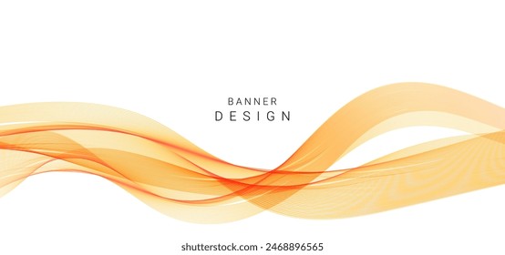 Abstract stylish wave design background isolated on white vector
