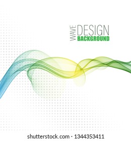 
Abstract stylish wavy wave. Design element