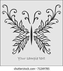 abstract stylized butterfly