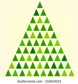 Abstract stylized Christmas tree.