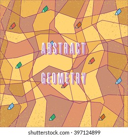 abstract stylized digital pattern with geometric figures