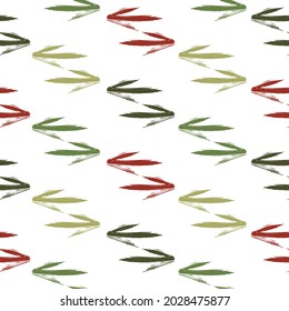 Abstract, stylized fir tree seamless background. Texture with tribal indian hand drawn arrows. Illustration for fabric, background, wallpaper, scrapbooking projects for kids.