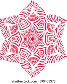 Abstract stylized flower. Element for design. Vector illustration.