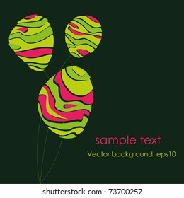 Abstract  stylized flowers