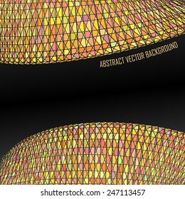 abstract stylized geometric shapes as vector background