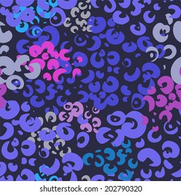 Abstract stylized leopard seamless pattern