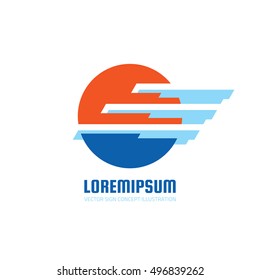 Abstract stylized planet - vector logo template concept illustration. Business creative geometric sign. Sphere symbol. Design template.