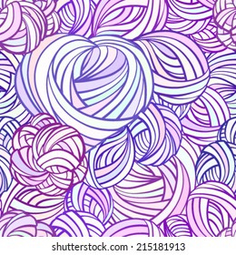 Abstract stylized romantic vector seamless pattern