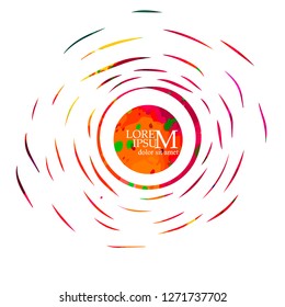 Abstract stylized sun. Vector