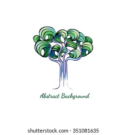 Abstract stylized tree