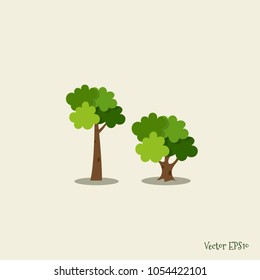 Abstract stylized tree. Vector illustration.