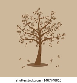 Abstract stylized tree. Vector illustration