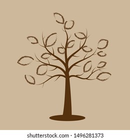 Resumen de árbol estilizado. Ilustración del vector