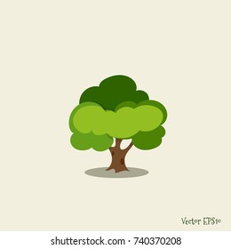 Abstract stylized tree. Vector illustration.