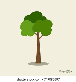 Abstract stylized tree. Vector illustration.