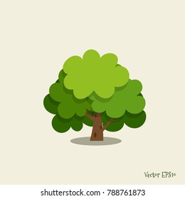 Abstract stylized tree. Vector illustration.