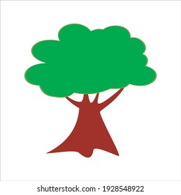 abstract stylized trees. Natural illustration.