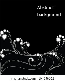 Abstract stylized wavy background, vector illustration