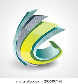Símbolo de lápiz abstracto. Icono de vector aislado. 