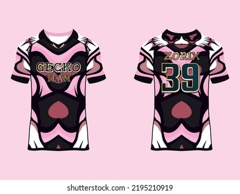 Abstract Sublimation Print Short raglan sleeve jersey Wear