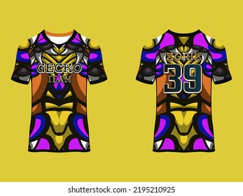 Abstract Sublimation Print Short raglan sleeve jersey Wear