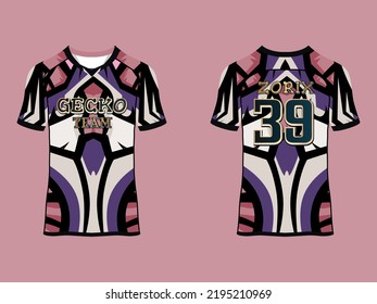 Abstract Sublimation Print Short raglan sleeve jersey Wear