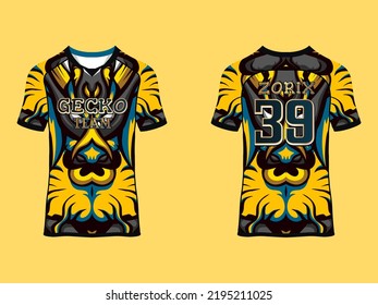Abstract Sublimation Print Short raglan sleeve jersey Wear