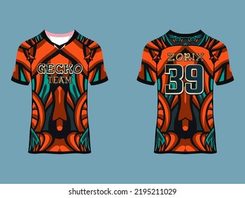 Abstract Sublimation Print Short raglan sleeve jersey Wear