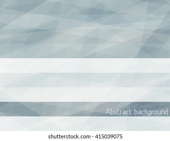 Abstract subtle background with grey horizontal stripe. Gray vector graphic pattern