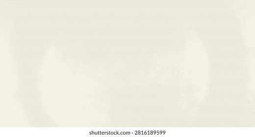 Abstract subtle cream halftone dot pattern background with vintage pop art texture