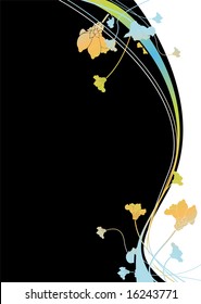 Abstract subtle floral background with lots of room to add your own copy