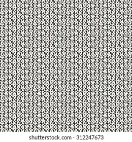Abstract subtle noisy stripe in black and white flecks. Seamless pattern.