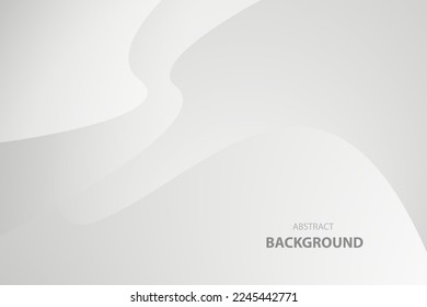 Abstract subtle white and grey wave background. concept blurred geometric pattern.